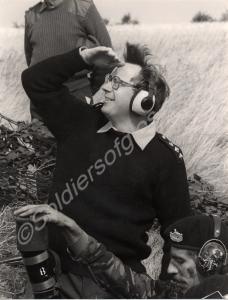 The Duke of Gloucester assisting the Mortar Platoo