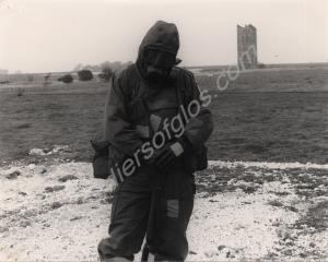"The Regimental Sergeant-Major demonstrates the ar