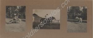 Three photographs in frame of Lieutenanl-Colonel J
