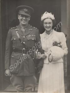 Lieutenant-Colonel J.R. Guild and his bride at the