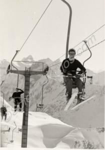Skiing. 'S.I. Edwards- A leisurely ascent.' Exerci