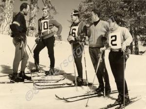 "Two Austrian ski instructors at the Troodos leave