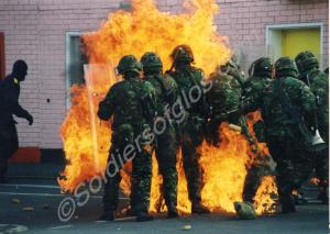 Public Order Demonstration 'Ballykister'. Royal Gl