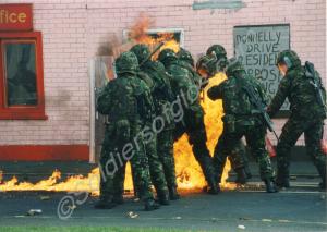 Public Order Demonstration 'Ballykister'. Royal Gl