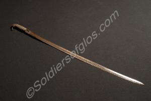 British Infantry Officer's sword with broken hilt.