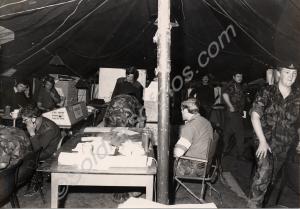 'In the Admin Tent'.