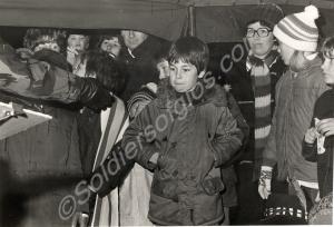 'Where's the toffee apples? Guy Fawkes'.