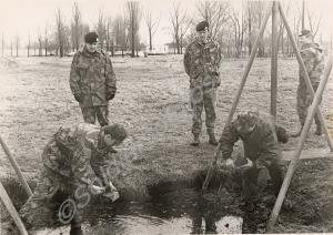 "Private Webb and Lance-Corporal Hart laying line