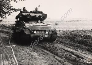 Soldiers in a Scorpion FV101 on 'Exercise Spearpoi