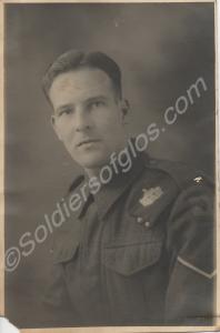 Portrait of Lance-Corporal  A.E. Seabright. Glouce