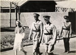 The Duke of Gloucester on tour of  M.E.F. in 1942.
