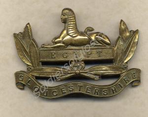 Large gilded brass band pouch badge. Worn by bands