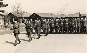 A group of Gloucestershire Regiment soldiers on pa