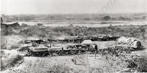 'Campsite of Wagons in Circle'.