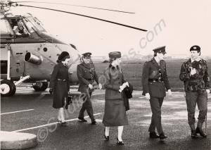 The Duke of Gloucester arriving at Ballykelly.
