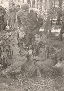 Privates Walsh, Webb and Carter of the Gloucesters