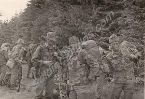 Major James, Company Sergeant Major Wright and Lan