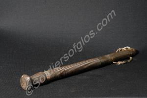 German trench club with flexible steel spring body