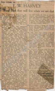 Newspaper cutting  about the Great War Gloucesters