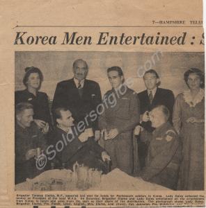 Newspaper cutting referring to 22530094 Private Ro