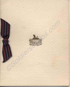 Christmas card from Lieutenant-Colonel J.P. Carne.