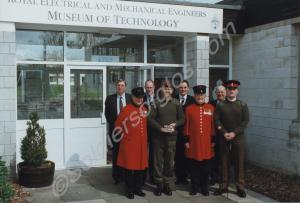 Chelsea Pensioner Robert Middleton on left and oth