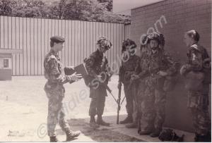 Soldiers of the Gloucestershire Regiment on exerci