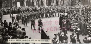 Parade at Civic recption. Proof only Photo. Novemb