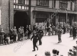 Parade. Gloucestershire Regiment.  (left to right)