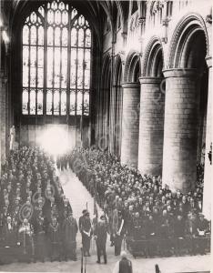 Gloucester Cathedral. (left to right, then front t
