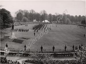 Parade. Gloucestershire Regiment.  Gloucester Park