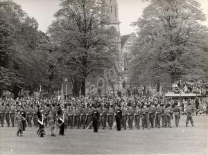 Parade. Gloucestershire Regiment.  Gloucester Park