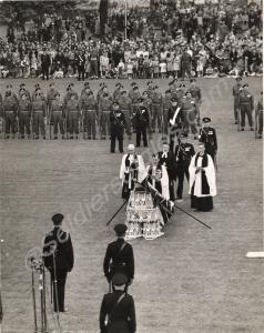 Clergy Consecrating the Colours in Gloucester Park