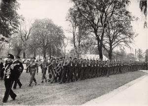 Parade. Gloucestershire Regiment.  Gloucester Park