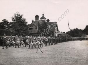 "The Band and Drums leading the markers out to the
