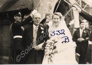 Captain Metcalfe's Wedding, York 1954. With Captai