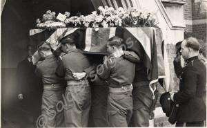 Funeral. (Possibly that of Regimental Sergeant Maj