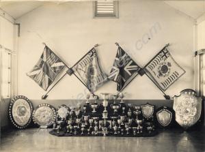 Battalion Colours 28th and 61st with Sergeants' Me