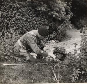 Regimental Sergeant Major Thackrah giving instruct