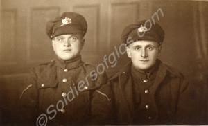 Two soldiers of the Gloucestershire Regiment. 1915