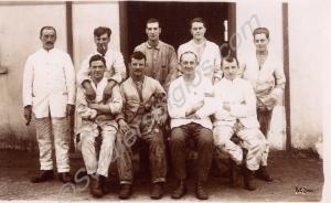 Soldiers in fatigues including 35948 Private Josep