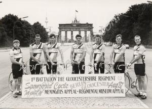 Lance Corporal Baxter and cycle team at the Brande