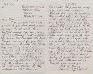 Letter to Mrs Goodall from Mr. and Mrs. Lowland. 2