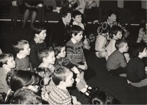 Children watching magic show. Gloucestershire Regi