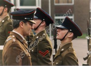 Lieutenant-Colonel  J.P.O.F. Webster taking his fi