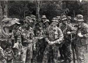 Corporal Moore and soldiers of "B" Company, Glouce