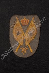 German embroidered sleeve badge. Probably belonged