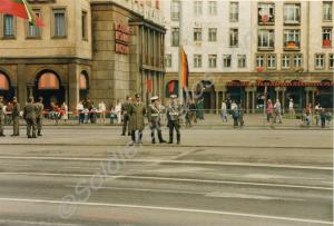 East German soldiers in Karl Marx Allee, East Berl