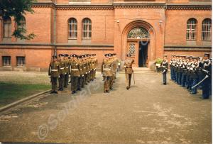 Changing the guard at Spandau Prison. Gloucestersh