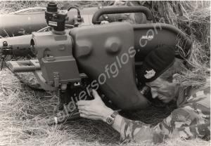 Sighting a Milan guided anti-tank weapon. Support